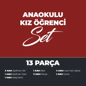 Anaokulu - Kız Öğrenci Set